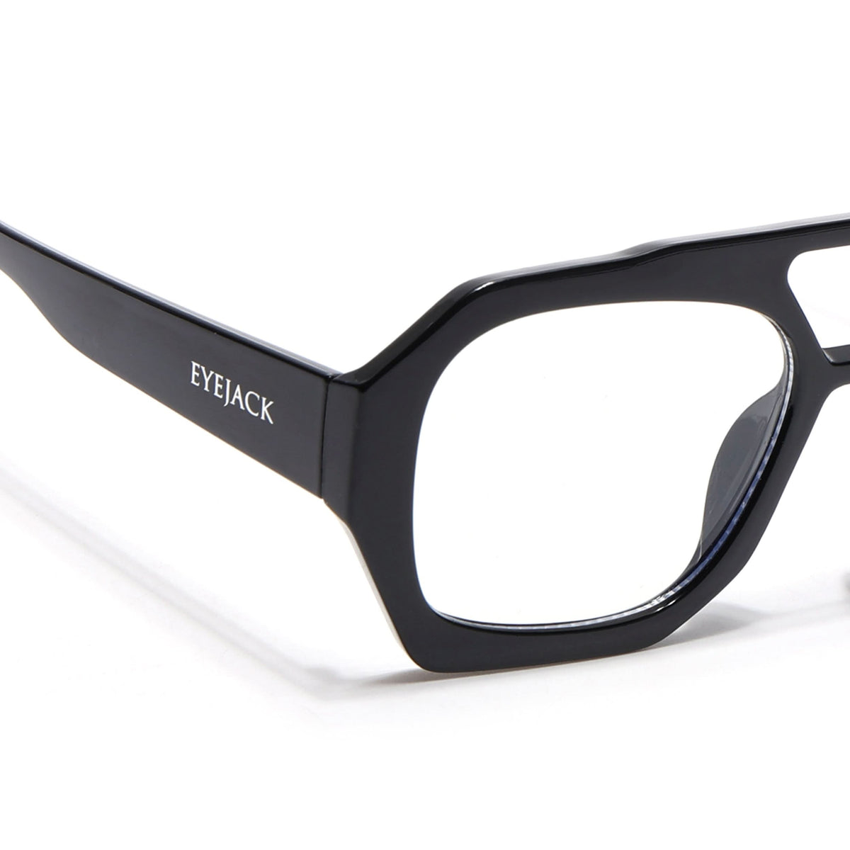 Eyejack Black Wayfarer Sunglasses for Men & Women (3761CL1004)