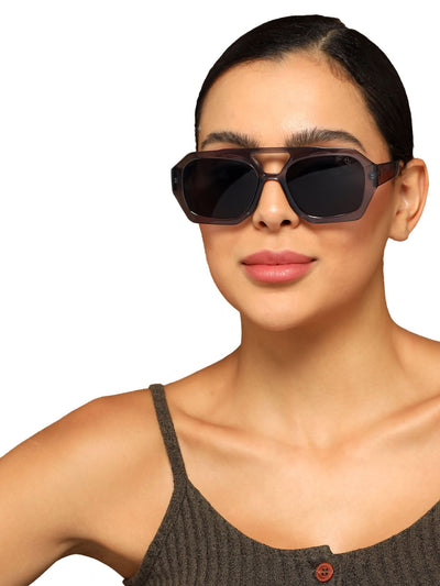 Eyejack Grey Wayfarer Sunglasses for Men & Women (3761CL1005)