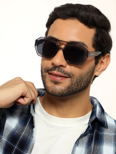 Eyejack Grey Wayfarer Sunglasses for Men & Women (3761CL1005)