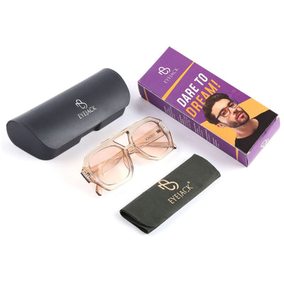 Eyejack Transparent Wayfarer Sunglasses for Men & Women (3761CL1007)