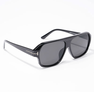 BEAM - Shine Black Square Sunglasses I 3793CL512-C1