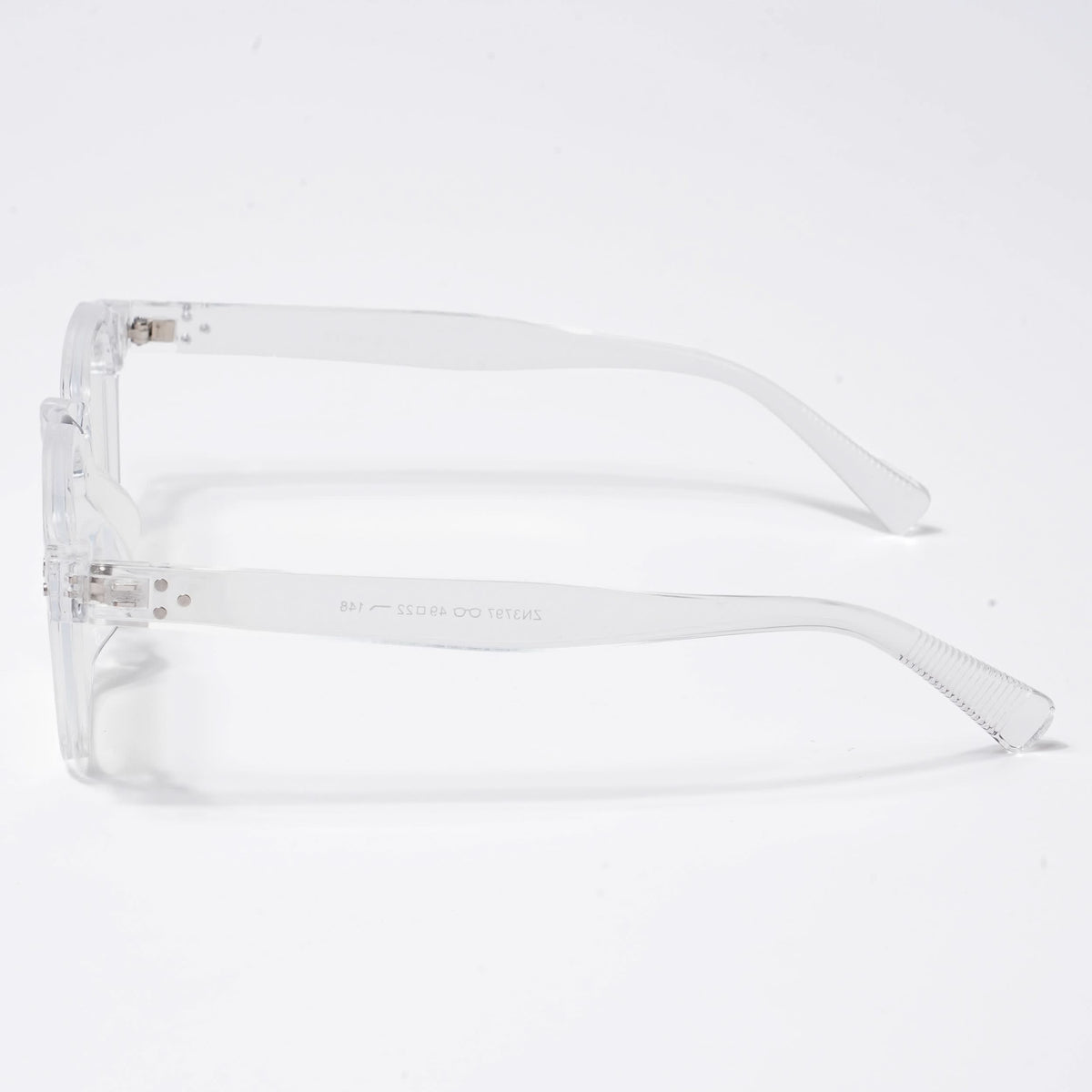 Eyejack Transparent Square Eyeglasses for Men & Women (3797CL523-C3)