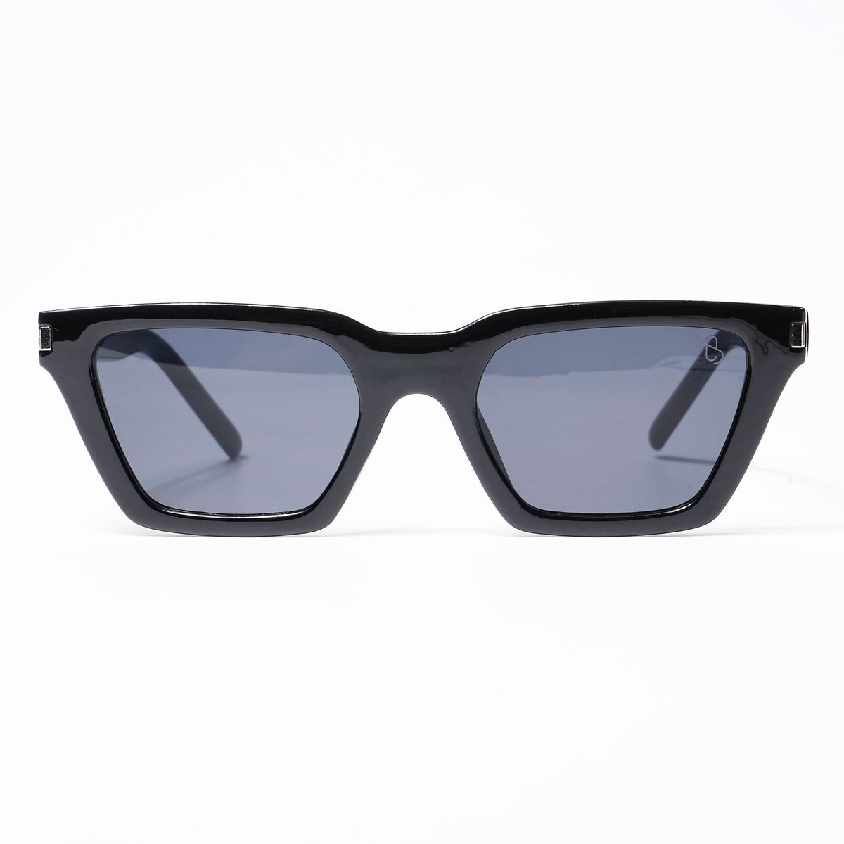 Eyejack Cateye Sunglasses for Women (Black Lens | Shine Black Frame - 3800CL524-C1)