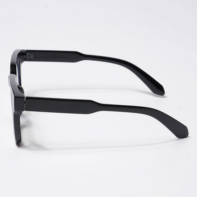Cubix - Shine Black Square Eyeglasses I Transparent Lens (3803CL529-C1)