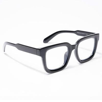 Cubix - Shine Black Square Eyeglasses I Transparent Lens (3803CL529-C1)