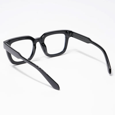 Cubix - Shine Black Square Eyeglasses I Transparent Lens (3803CL529-C1)