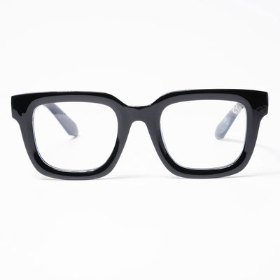 Cubix - Shine Black Square Eyeglasses I Transparent Lens (3803CL529-C1)