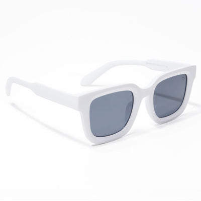 Cubix - White Square Sunglasses I Black Lens - 3803CL527-C4)