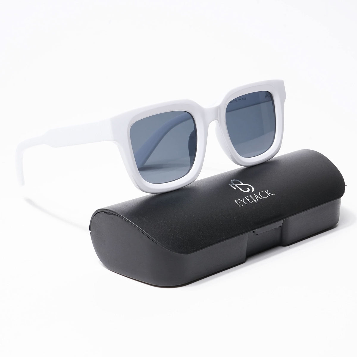 Cubix - White Square Sunglasses I Black Lens - 3803CL527-C4)
