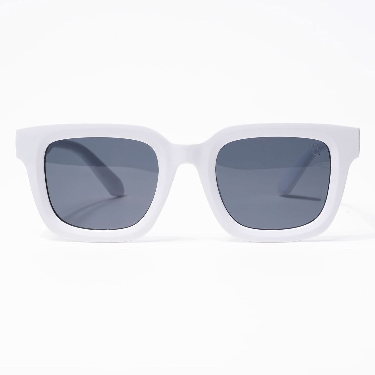 Cubix - White Square Sunglasses I Black Lens - 3803CL527-C4)