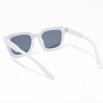 Cubix - White Square Sunglasses I Black Lens - 3803CL527-C4)