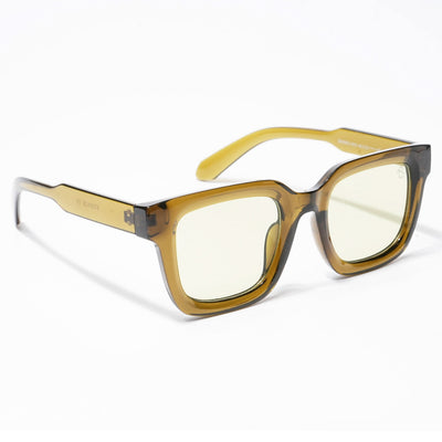 Cubix - Green Square Sunglasses I Clear Lens - 3803CL528-C3