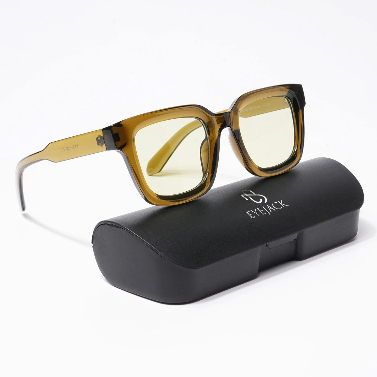 Cubix - Green Square Sunglasses I Clear Lens - 3803CL528-C3