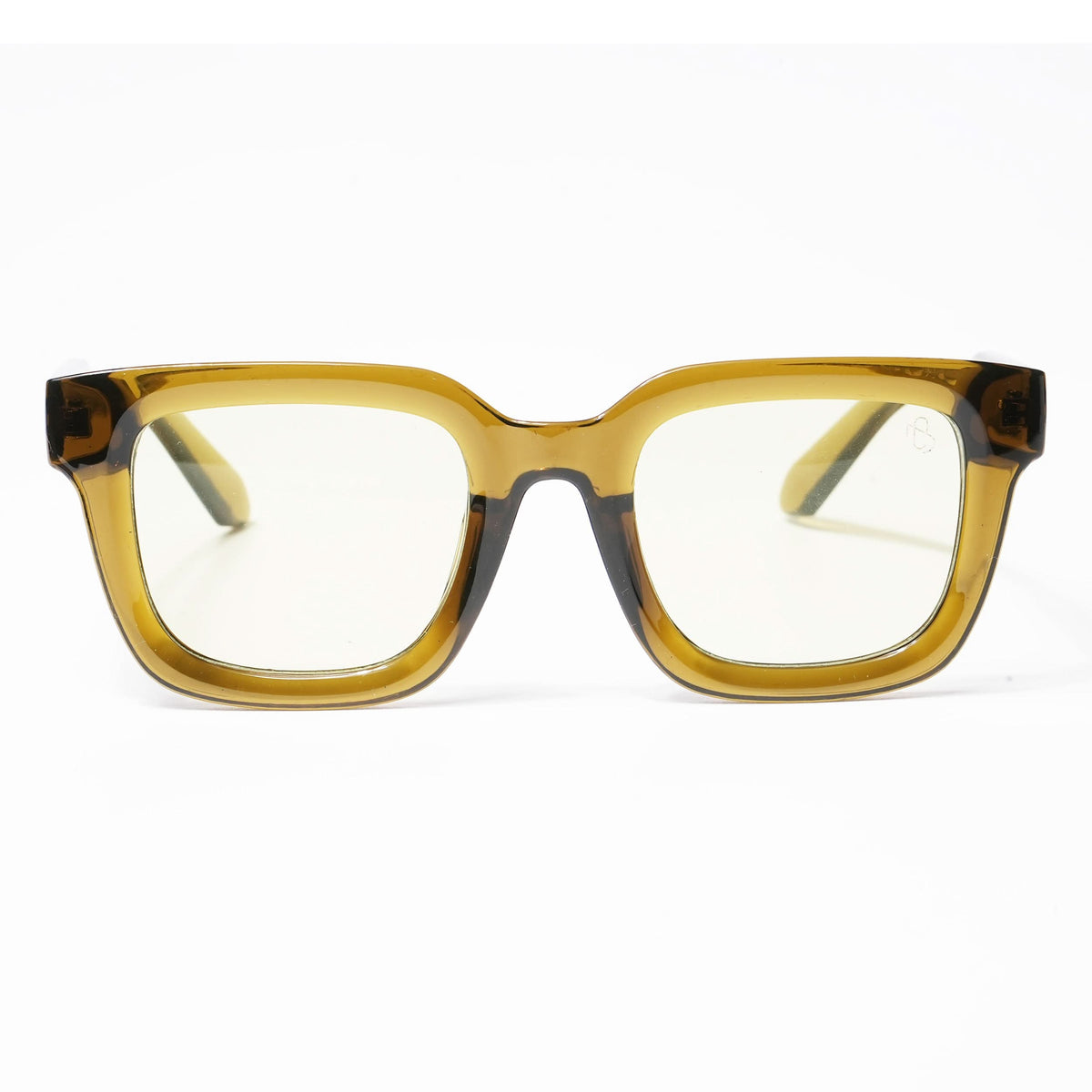 Cubix - Green Square Sunglasses I Clear Lens - 3803CL528-C3