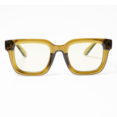 Cubix - Green Square Sunglasses I Clear Lens - 3803CL528-C3