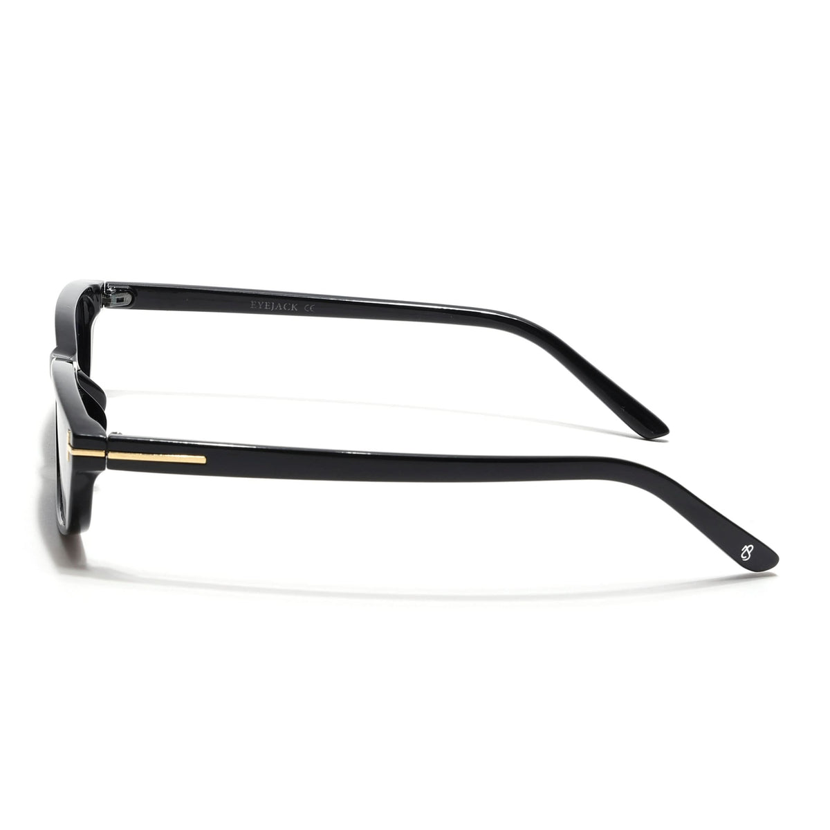 Eyejack Black Rectangle Sunglasses for Women (3972CL1020)