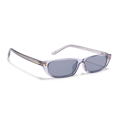 Eyejack Grey Rectangle Sunglasses for Women (3972CL1021)