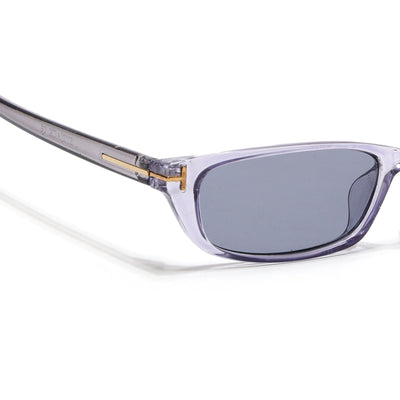 Eyejack Grey Rectangle Sunglasses for Women (3972CL1021)
