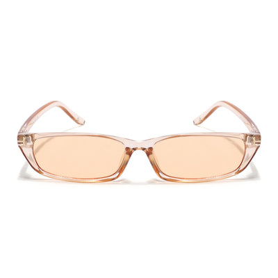 Eyejack Orange Rectangle Sunglasses for Women (3972CL1022)