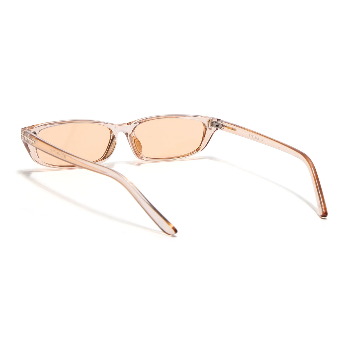 Eyejack Orange Rectangle Sunglasses for Women (3972CL1022)