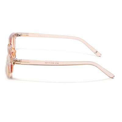 Eyejack Orange Rectangle Sunglasses for Women (3972CL1022)