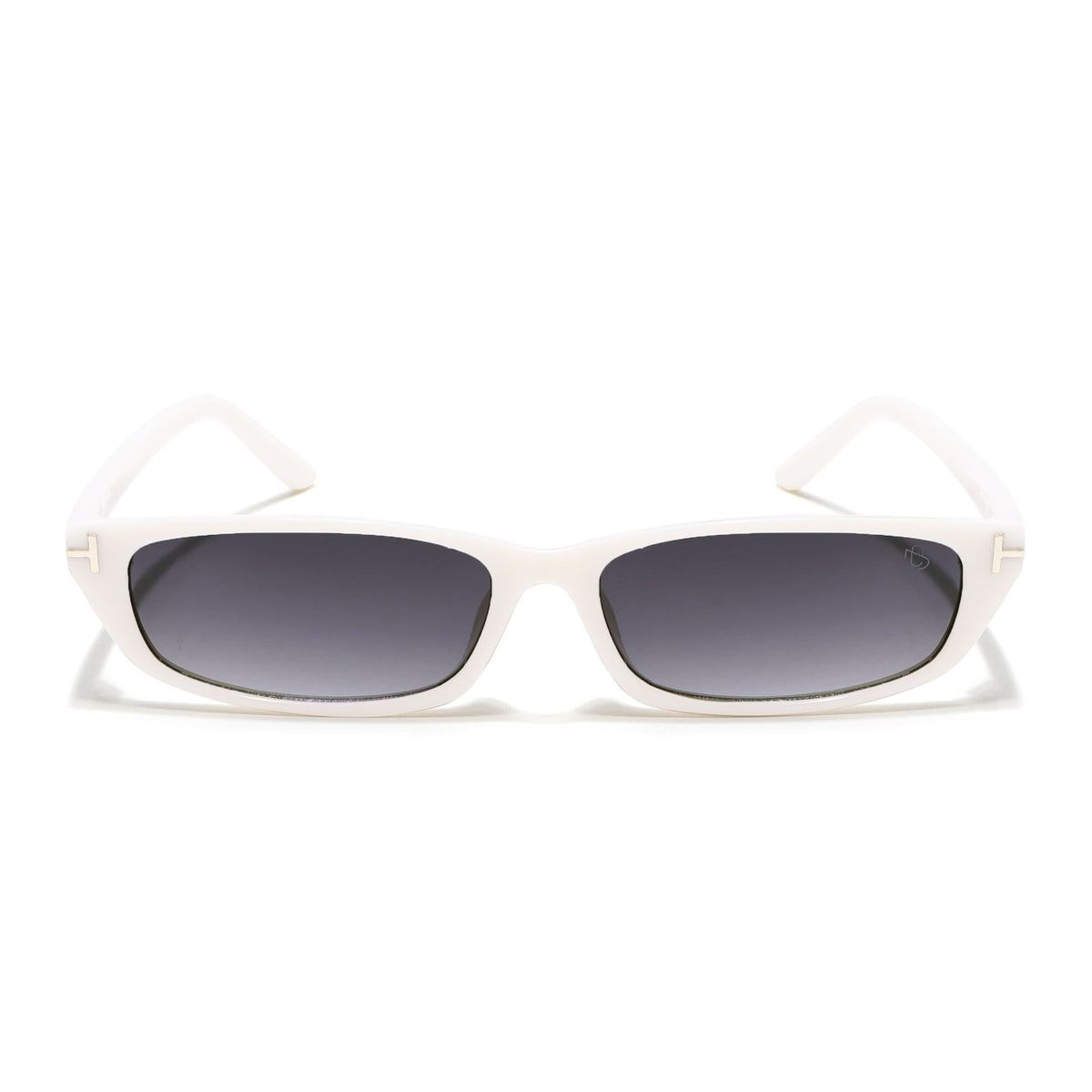 Eyejack White Rectangle Sunglasses for Women (3972CL1023)