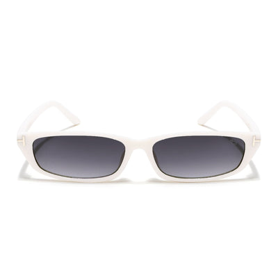 Eyejack White Rectangle Sunglasses for Women (3972CL1023)