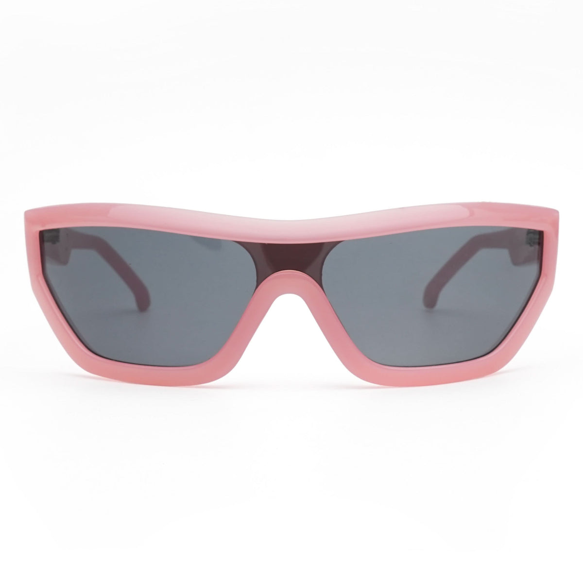 Eyejack Wrap Around Sunglasses for Men & Women (Black Lens | Pink Frame - 3980CL555-C4)