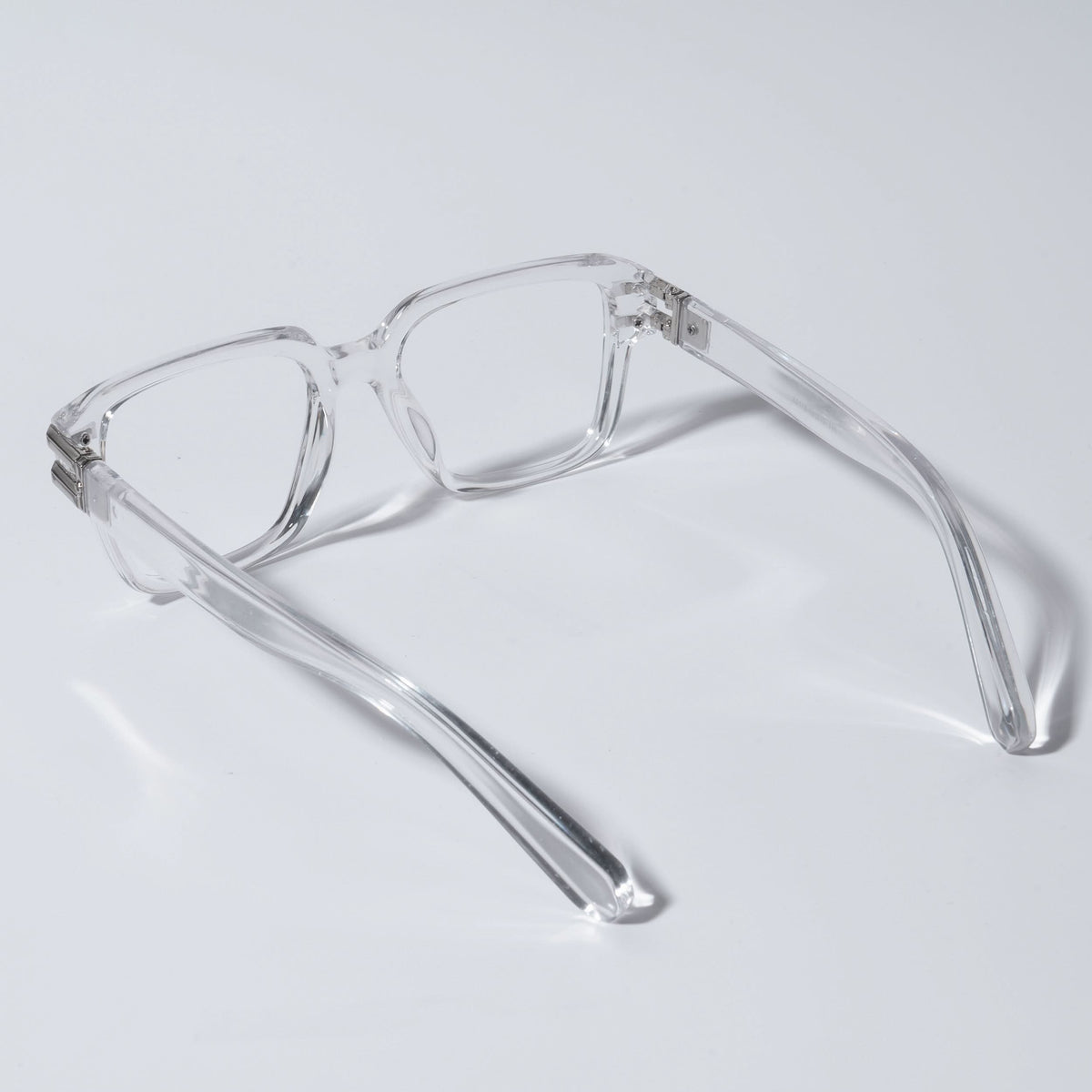 Eyejack Wolf Transparent Square Eyeglasses for Men & Women (82110MG4962-C3)