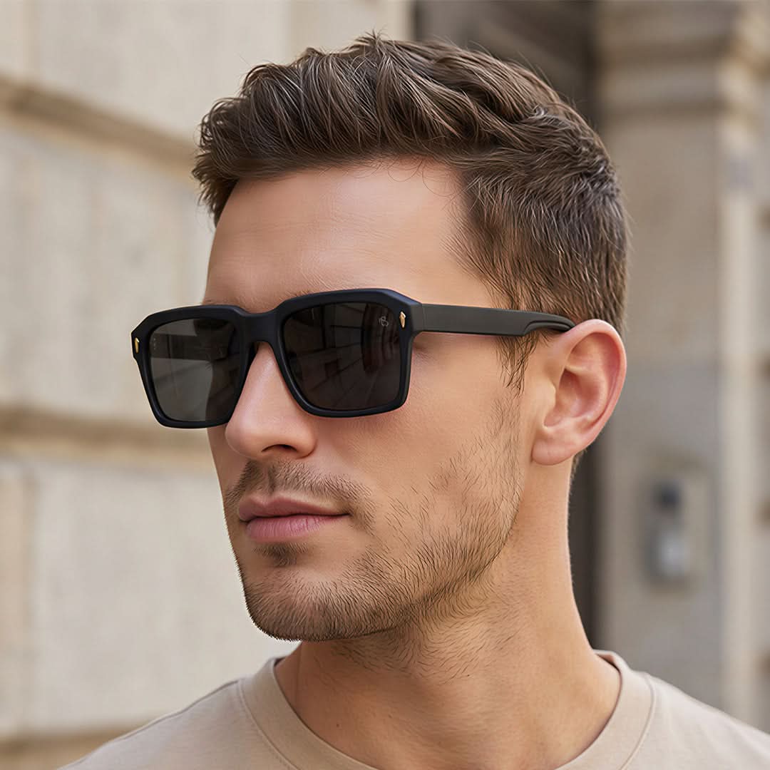 Eyejack Black Wayfarer Sunglasses for Men & Women (5618CL1041)