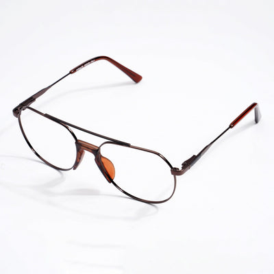 EyeJack DISK Brown & Black Wayfarer Eyeglasses for Men & Women (128607CL204-C3)
