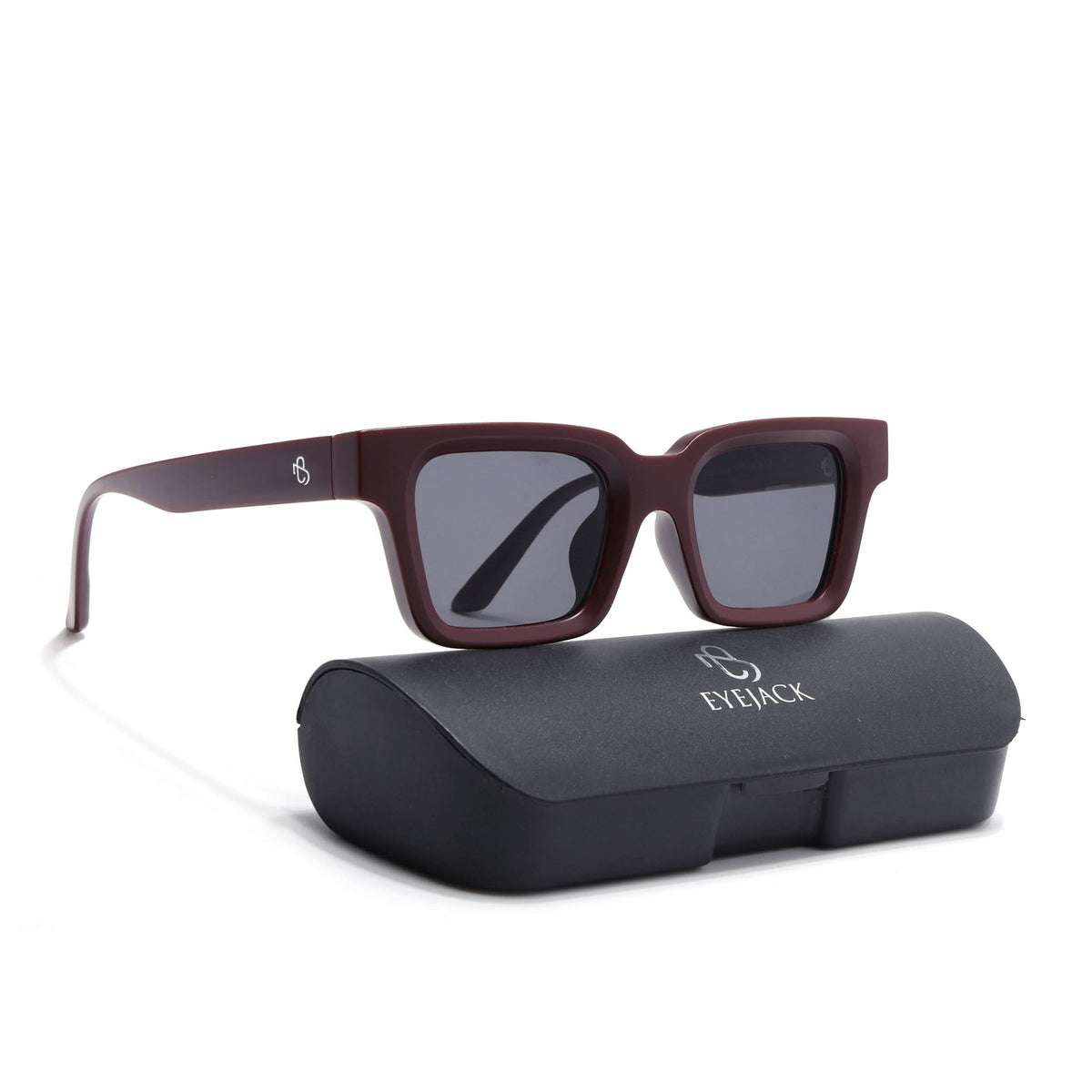 Eyejack Red Square Sunglasses for Men & Women (4834CL1194)