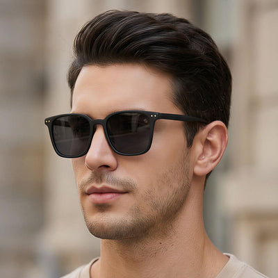 Eyejack Black Square Sunglasses for Men & Women (15902CL1056)