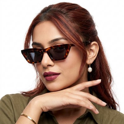 Eyejack Demi Brown Cateye Sunglasses for Women (5003CL1232)