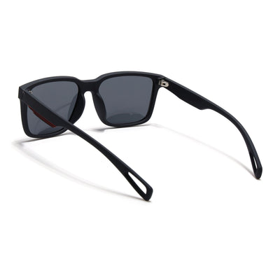 Eyejack Black Wayfarer Polarized Sunglasses for Men & Women (5066PCL1239)