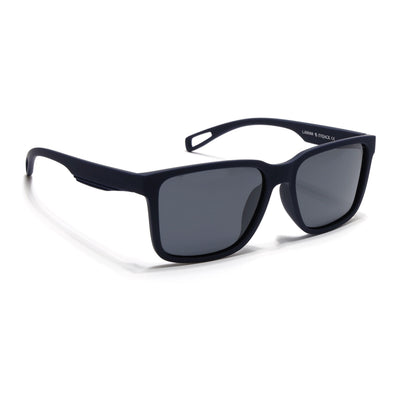 Eyejack Navy Blue Wayfarer Polarized Sunglasses for Men & Women (5066PCL1240)
