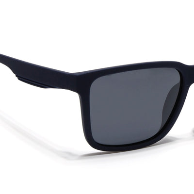 Eyejack Navy Blue Wayfarer Polarized Sunglasses for Men & Women (5066PCL1240)