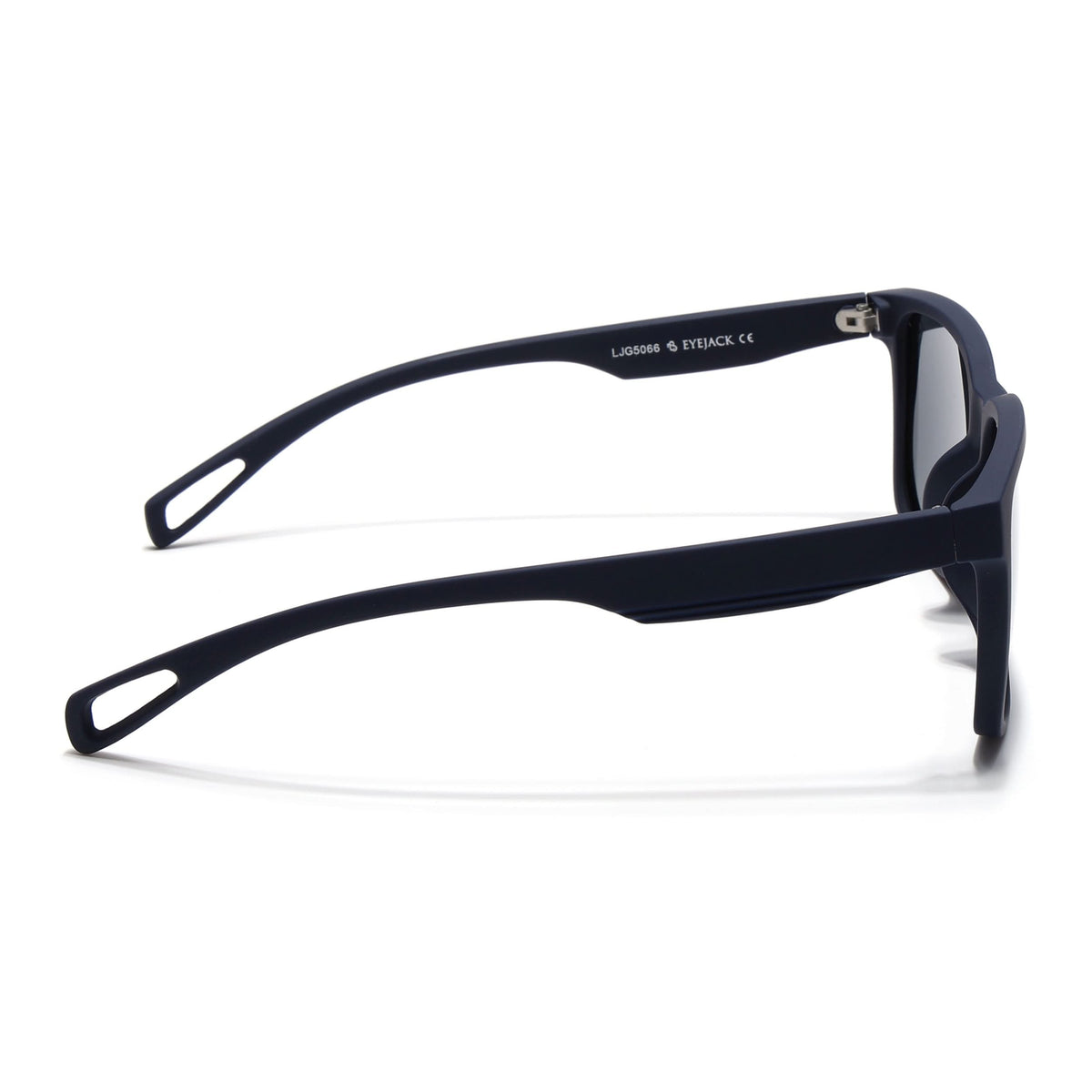 Eyejack Navy Blue Wayfarer Polarized Sunglasses for Men & Women (5066PCL1240)
