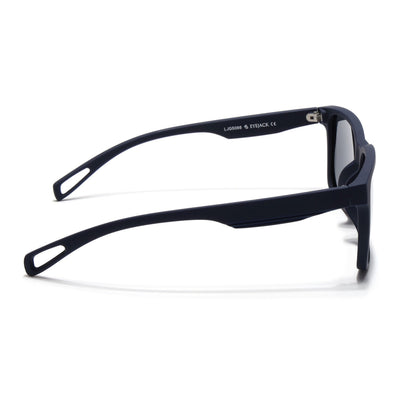 Eyejack Navy Blue Wayfarer Polarized Sunglasses for Men & Women (5066PCL1240)