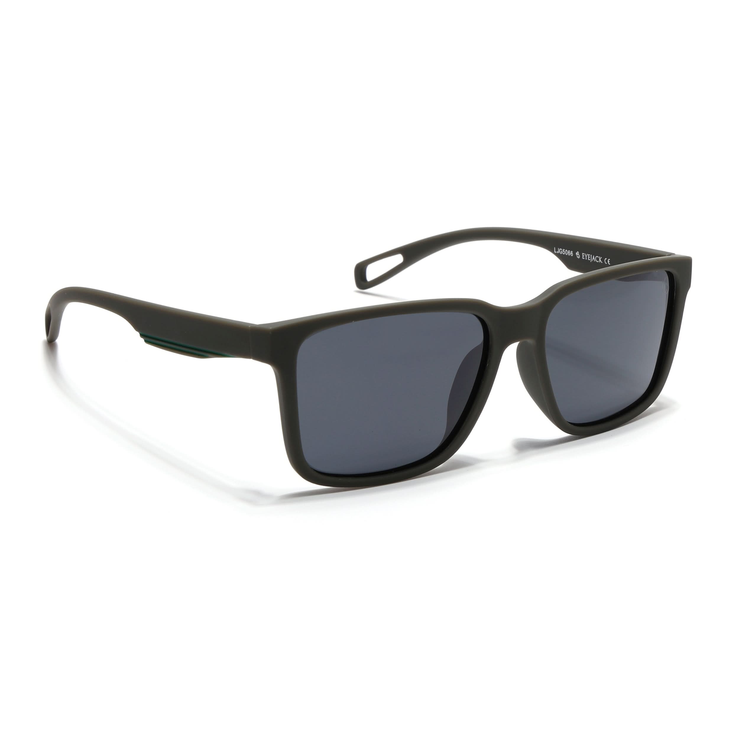 Eyejack Green Wayfarer Polarized Sunglasses for Men & Women