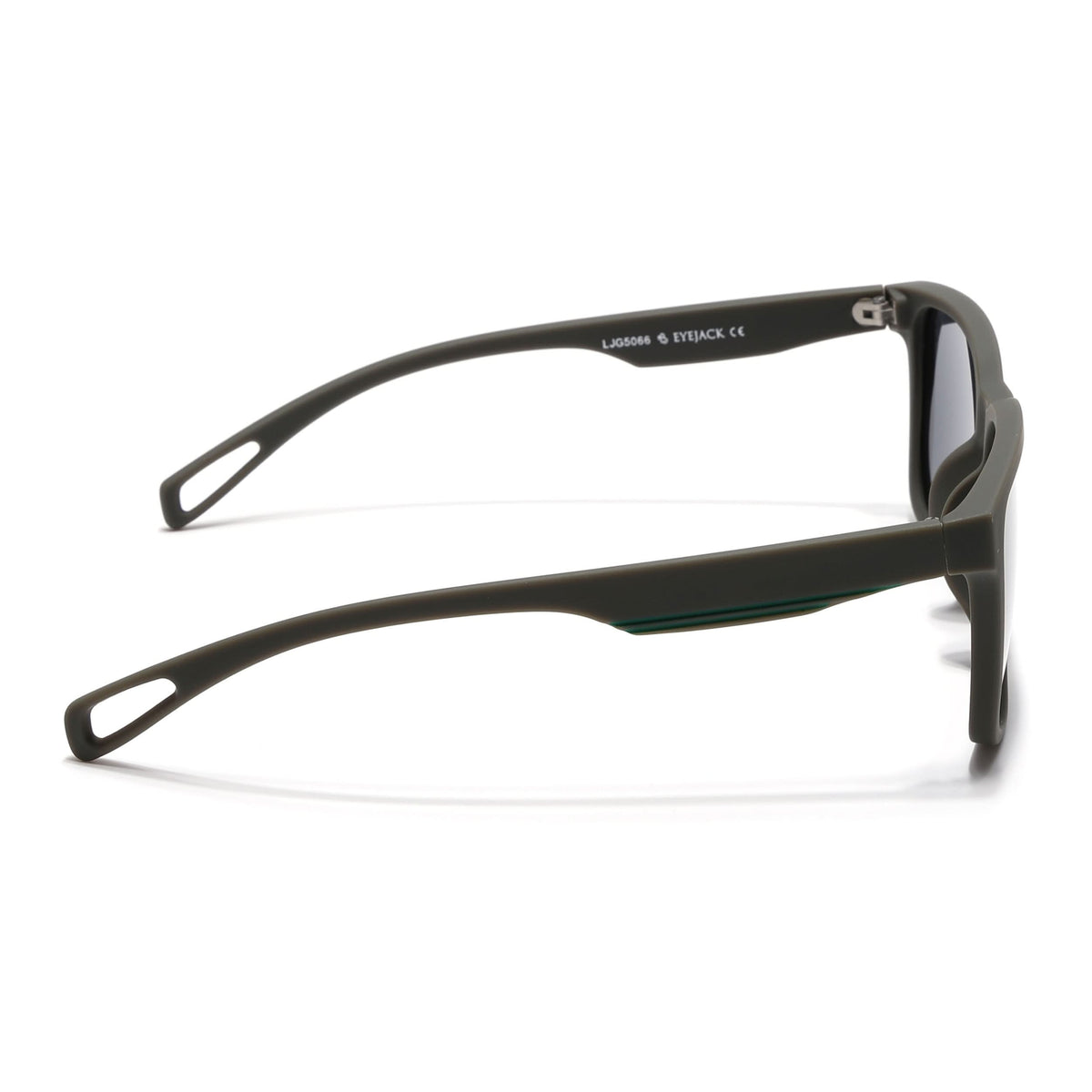 Eyejack Green Wayfarer Polarized Sunglasses for Men & Women (5066PCL1242)
