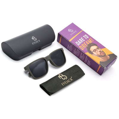 Eyejack Green Wayfarer Polarized Sunglasses for Men & Women (5066PCL1242)