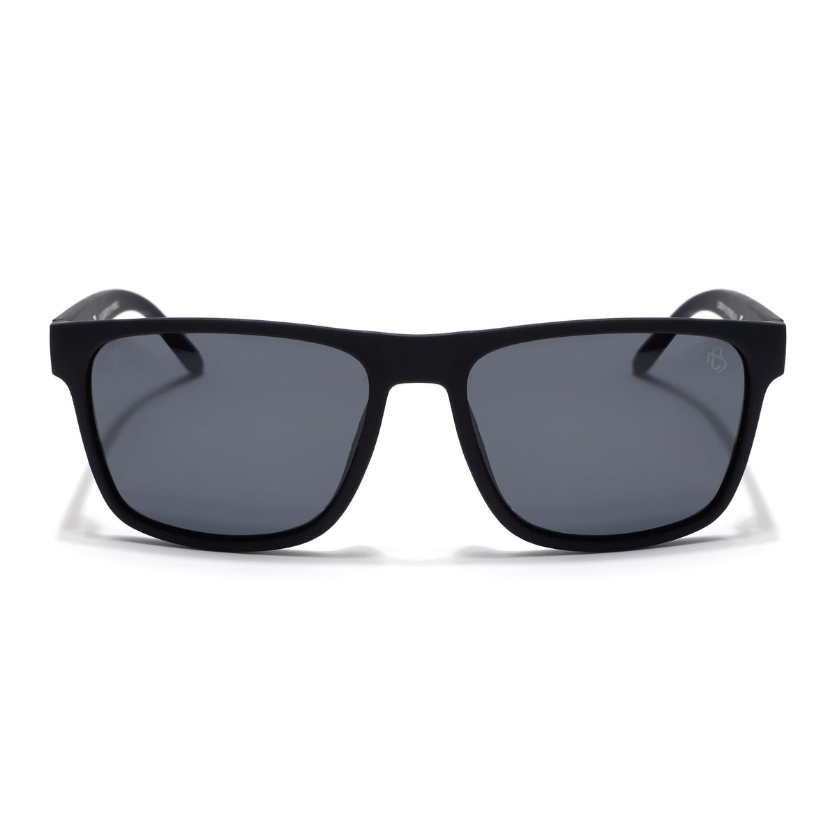 Eyejack Black Wayfarer Polarized Sunglasses for Men & Women (5078PCL1281)