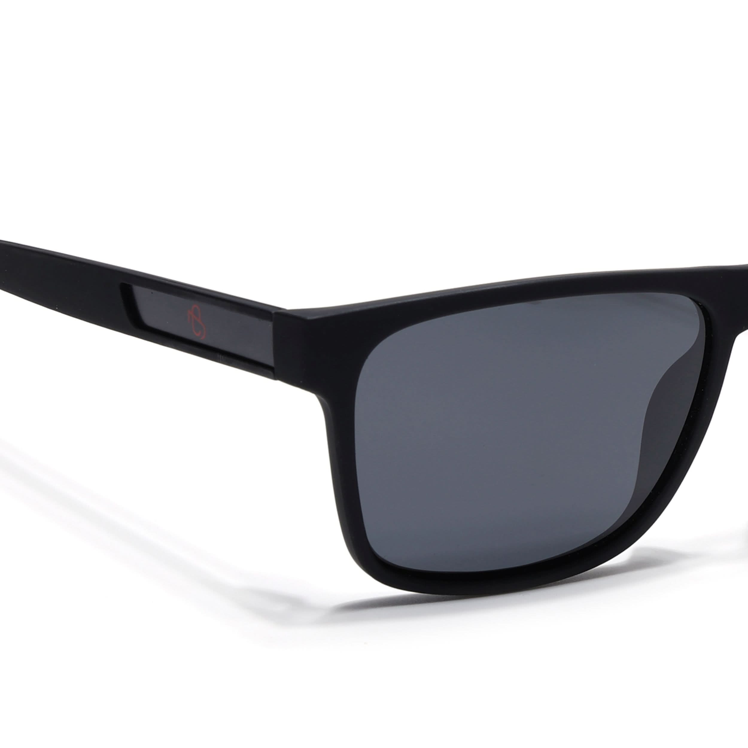 Eyejack Black Wayfarer Polarized Sunglasses for Men & Women