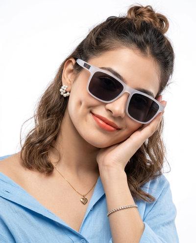 Eyejack Transparent Wayfarer Polarized Sunglasses for Men & Women (5078PCL1283)