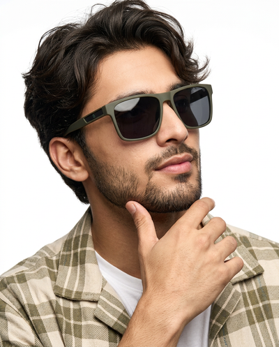 Eyejack Olive Wayfarer Polarized Sunglasses for Men & Women (5078PCL1285)
