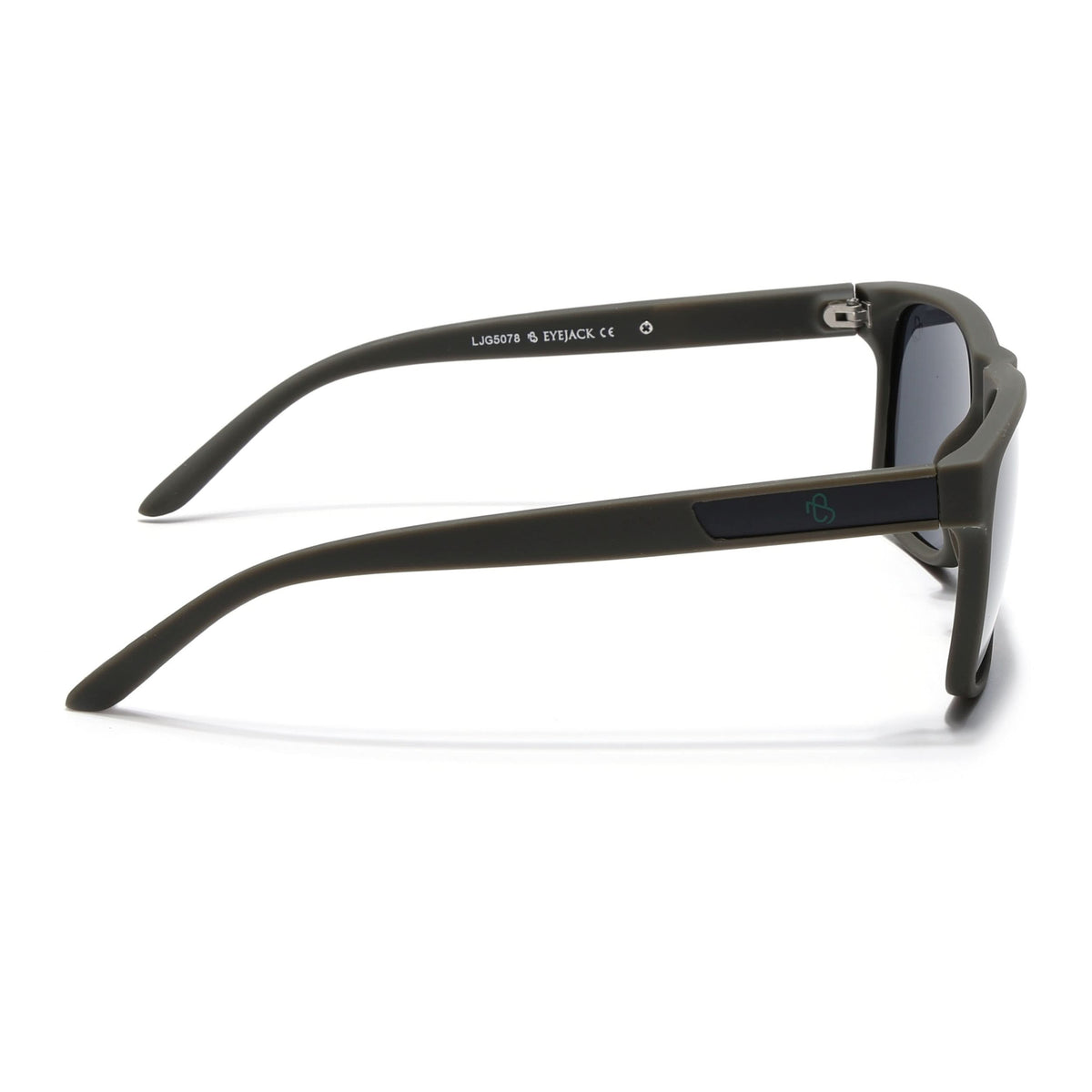 Eyejack Olive Wayfarer Polarized Sunglasses for Men & Women (5078PCL1285)
