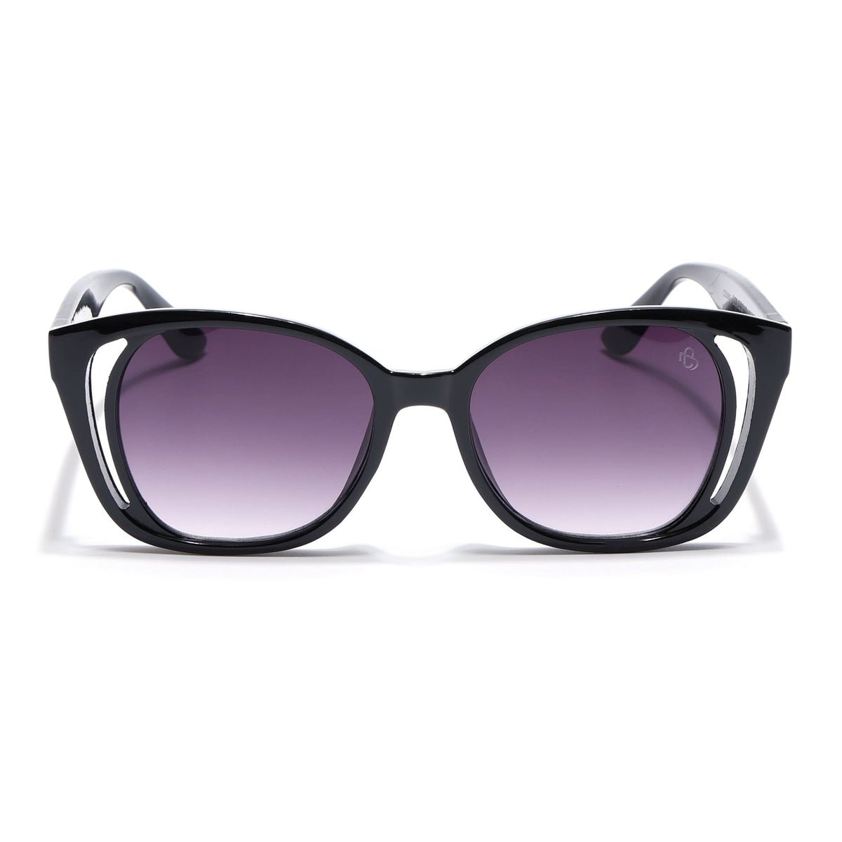 Eyejack Shine Black Round Sunglasses for Women (5082CL1218)