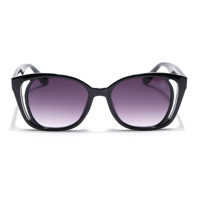 Eyejack Shine Black Round Sunglasses for Women (5082CL1218)