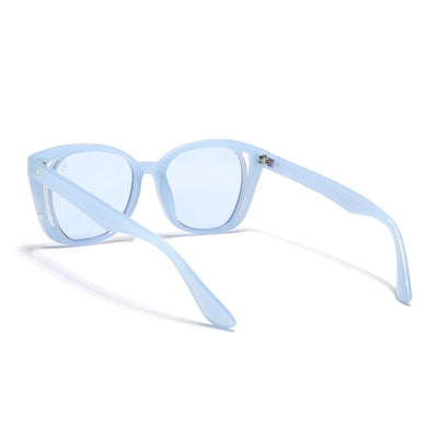 Eyejack Blue Round Sunglasses for Women (5082CL1221)